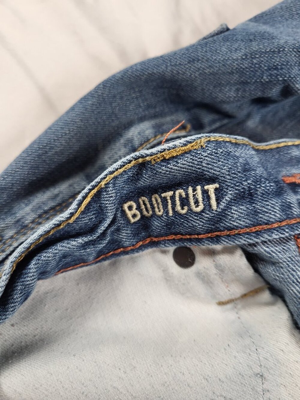 American Eagle Bootcut Jeans Men's 34x30 Distressed Preppy Streetwear Y2K - Picture 8 of 13